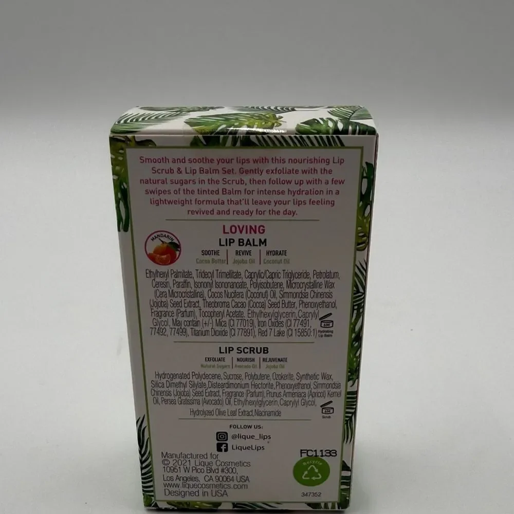 Lique Lip Balm and Scrub Set